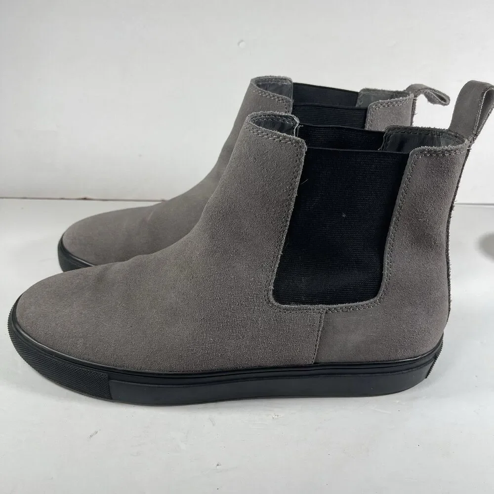 Steve Madden Dalston Men's Chelsea Boots Gray Suede Size 10 Memory Foam Sneaker